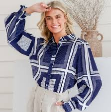 Y H & Co Brydie Geo Shirt