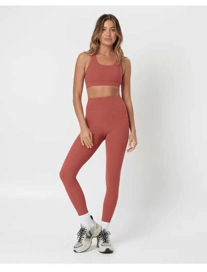 Bella Full Length Leggings - Vermilion