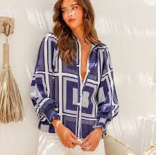 Y H & Co Brydie Geo Shirt