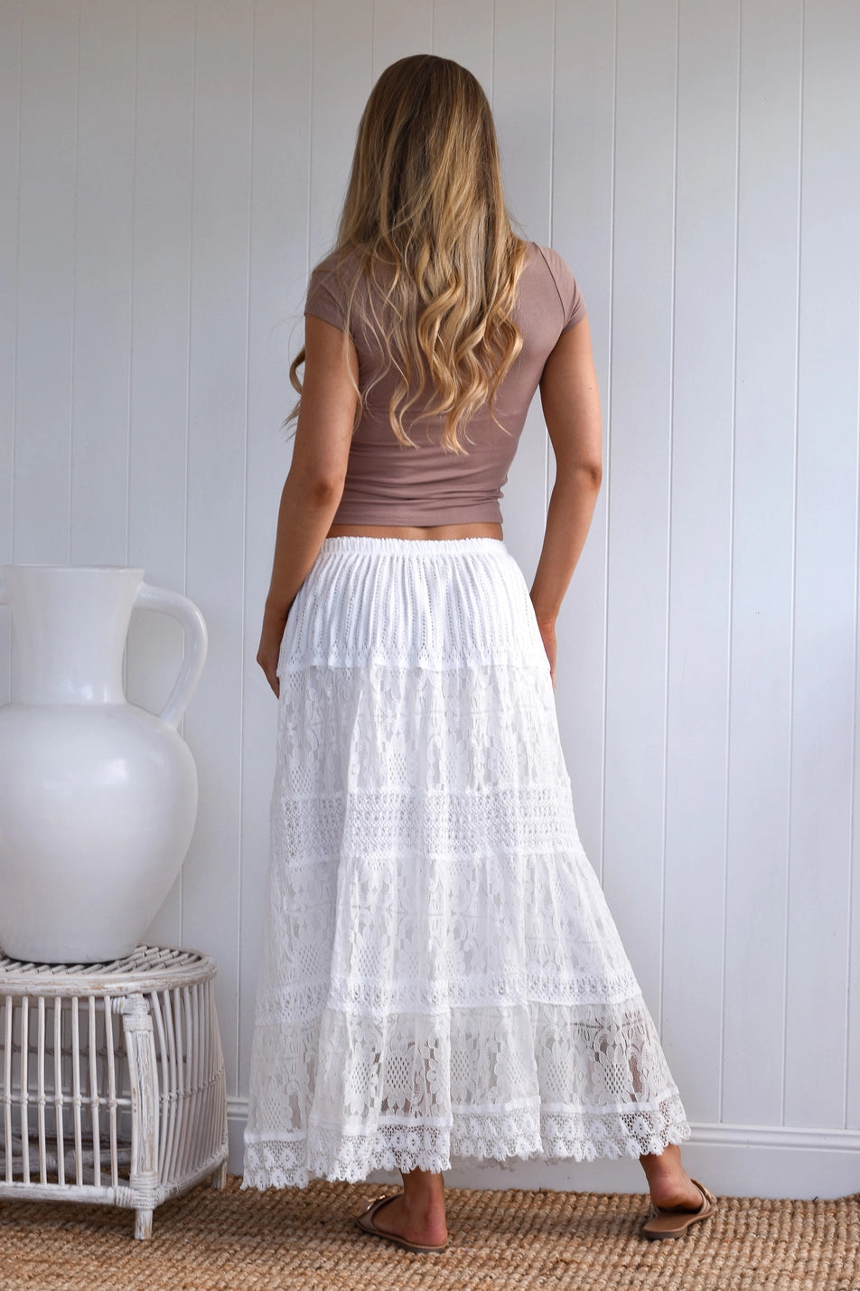 Cali Skirt - White