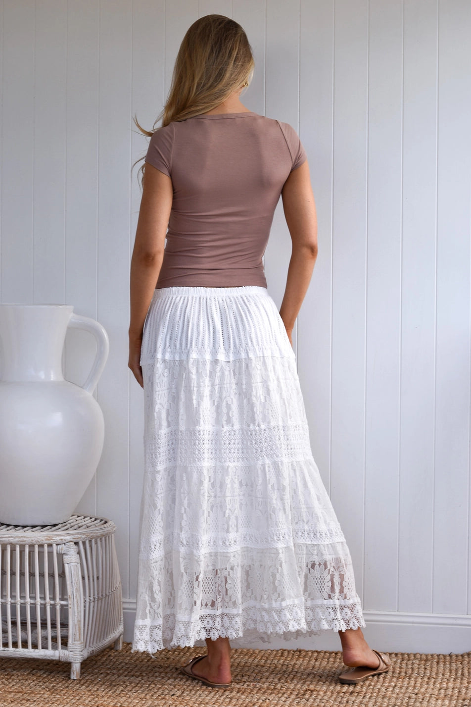 Cali Skirt - White