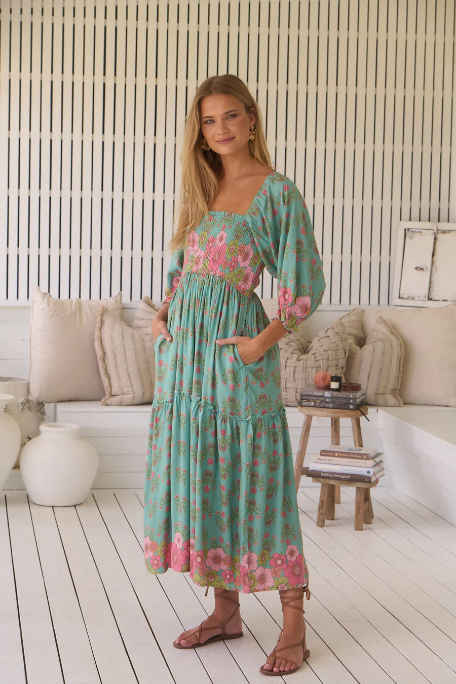 Jaase Meadowland Tulli Midi Dress