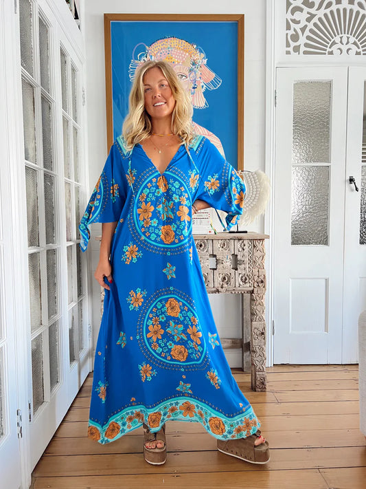 Jaase Riviera Maxi Kaftan Dress