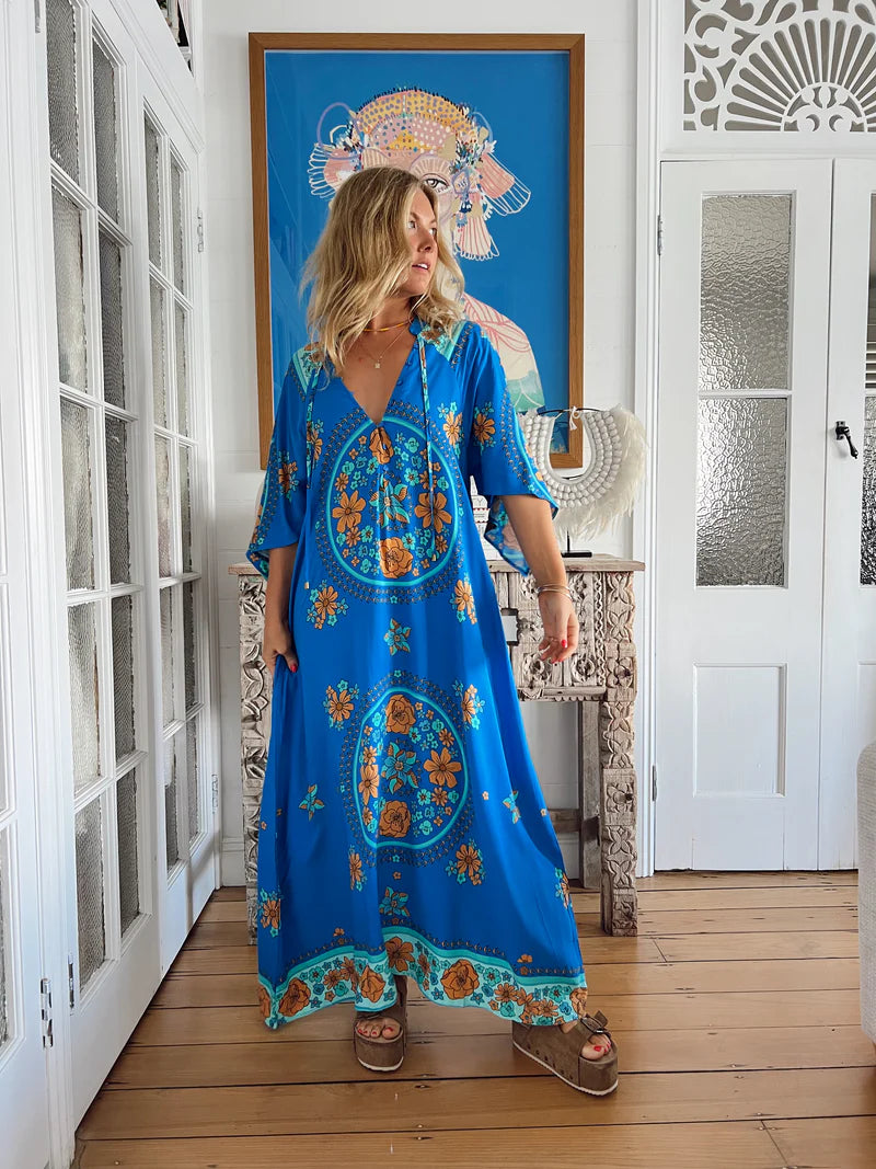 Jaase Riviera Maxi Kaftan Dress