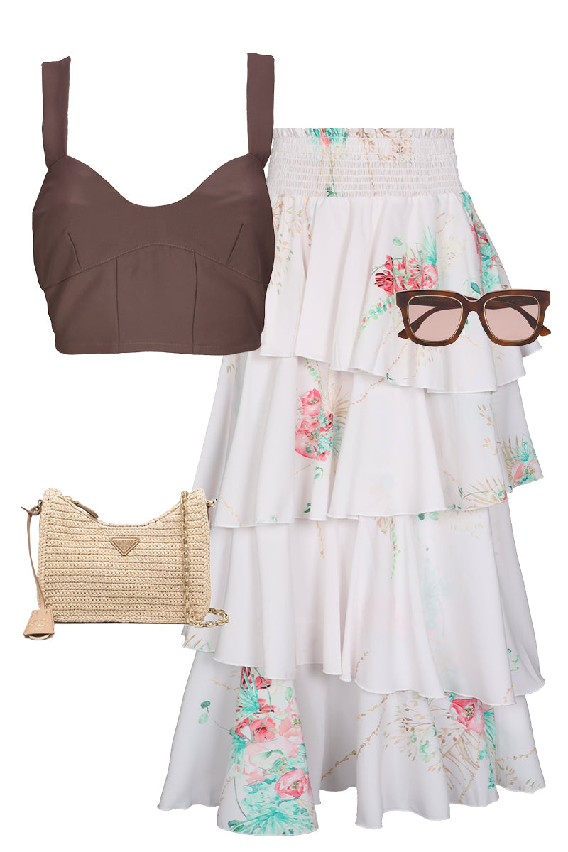 Time After Time Tiered Maxi Skirt
