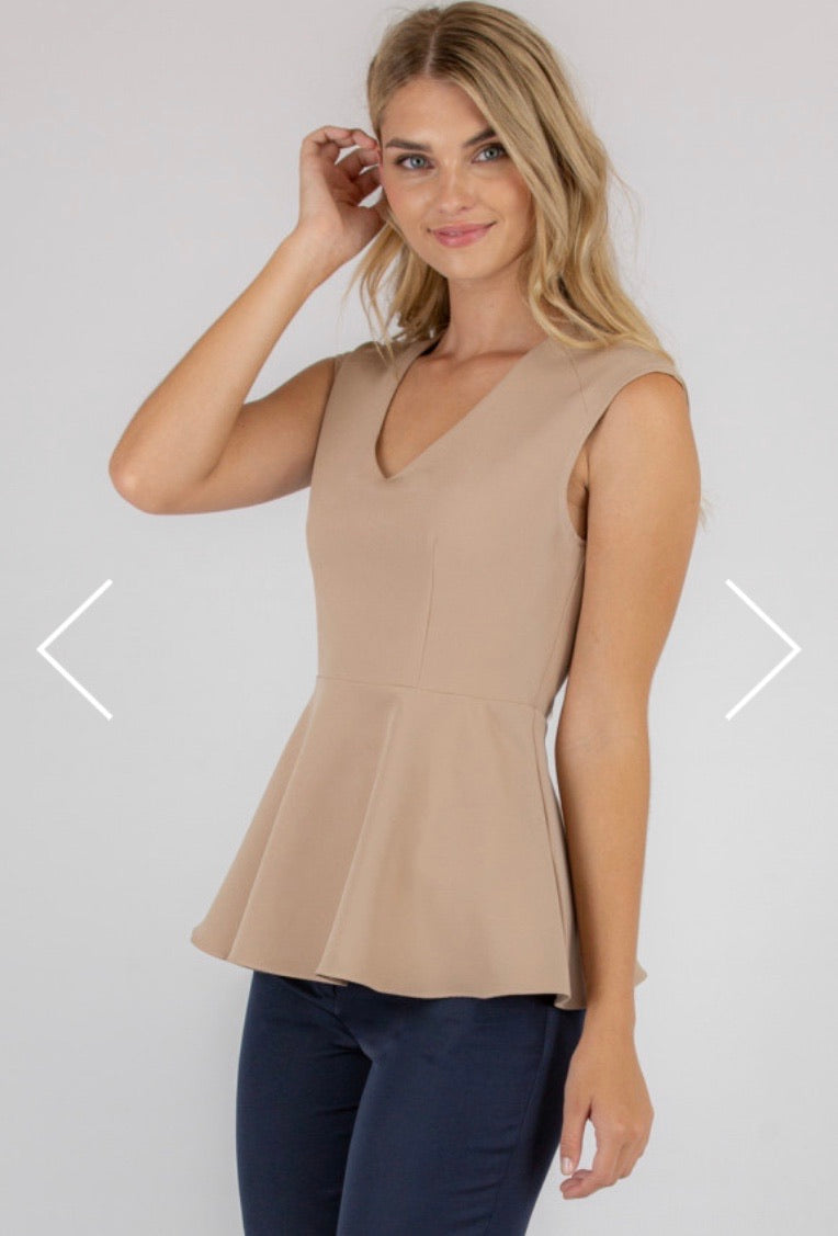 Adah Top - Taupe