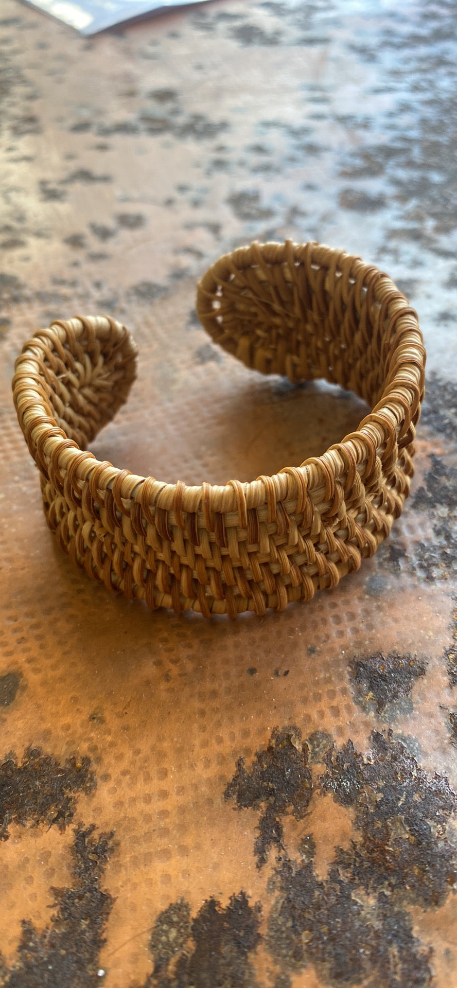 Rattan Cuff Bracelet