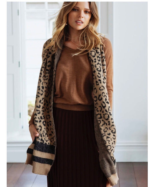 Scarf - Leopard, Brown or Pink