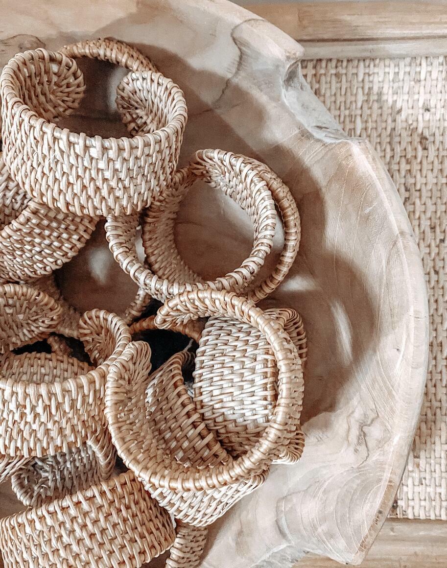 Rattan Cuff Bracelet