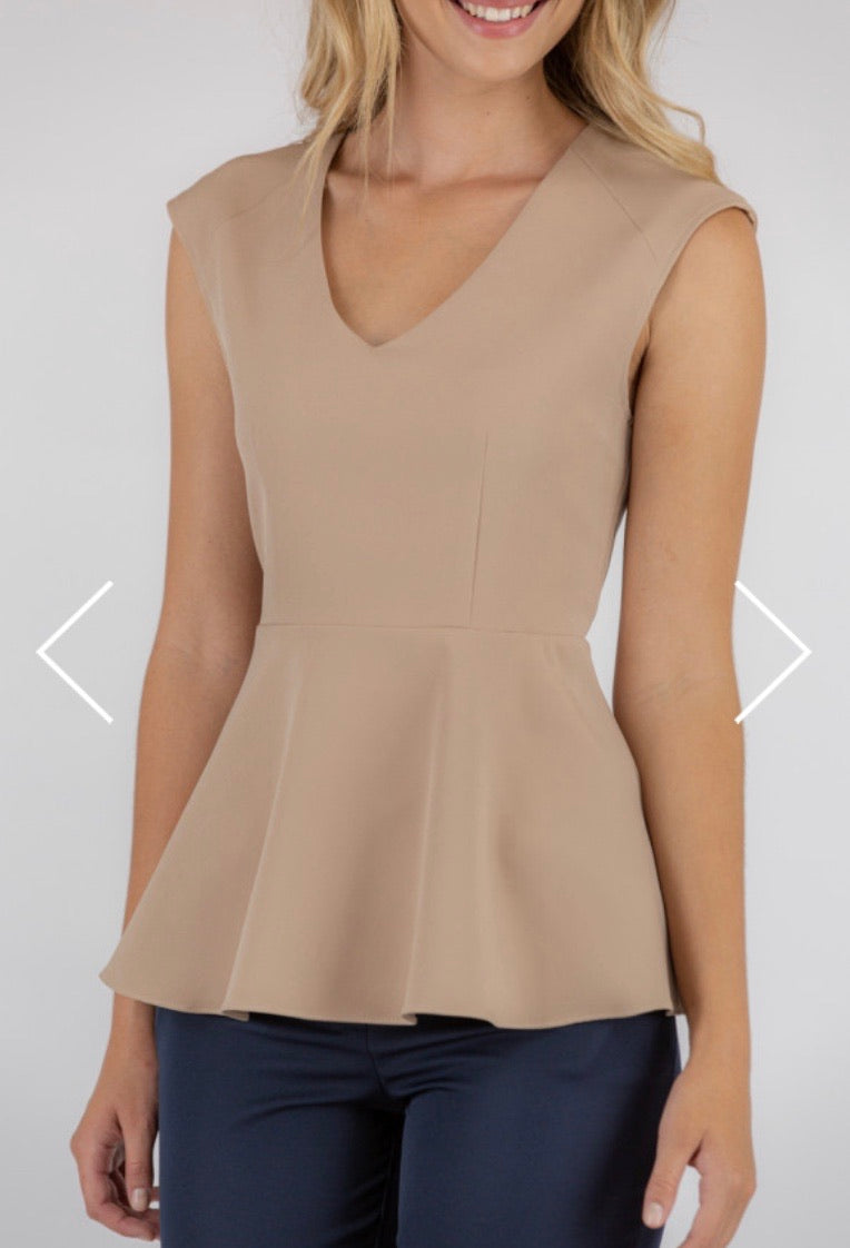 Adah Top - Taupe