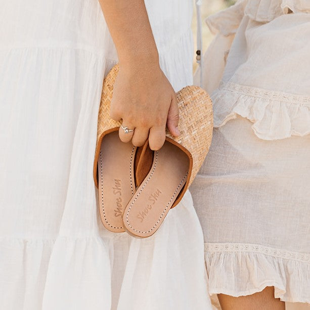 Ophelia Rattan Loafer Heel
