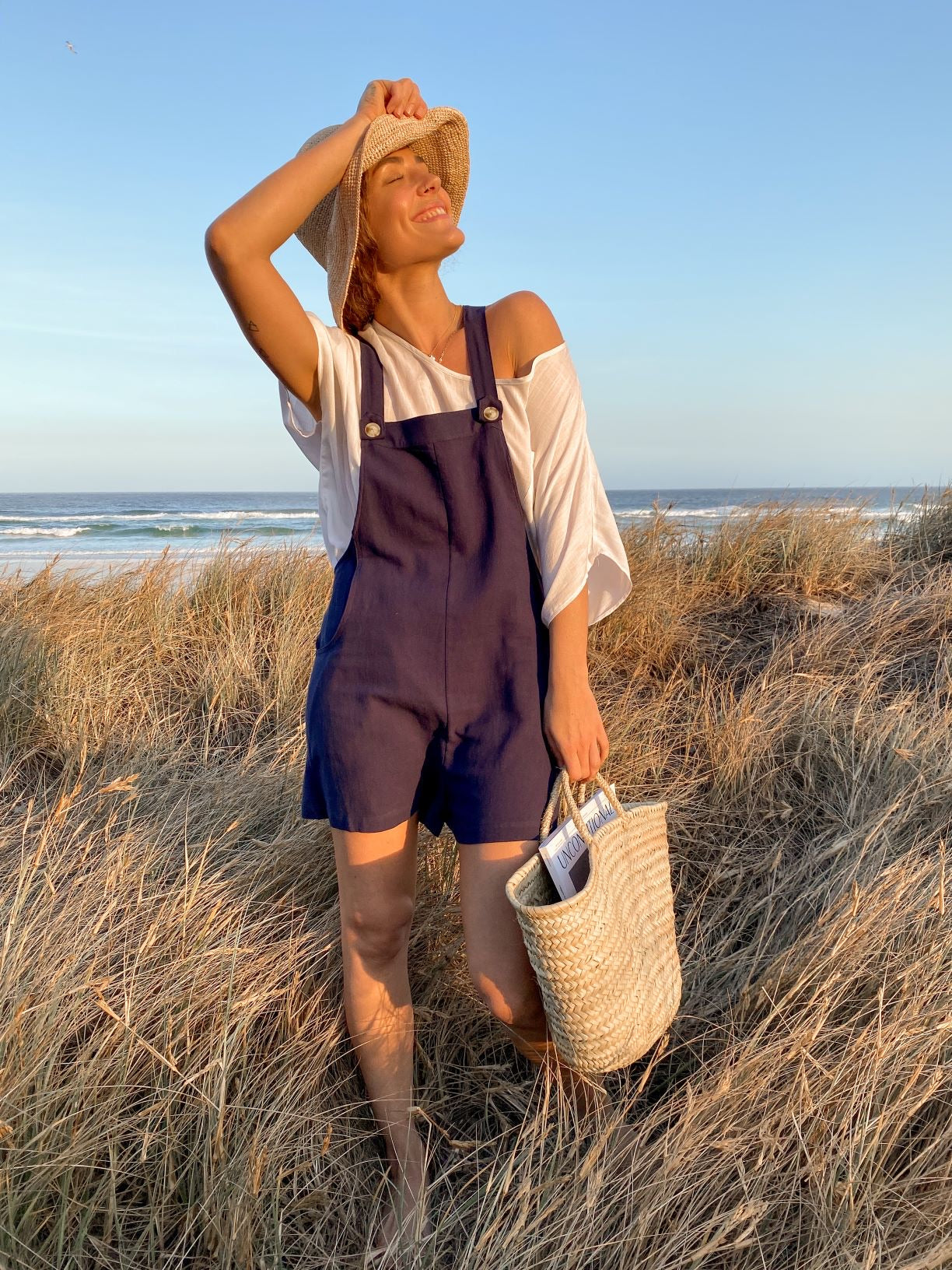 Sadie Playsuit - Navy