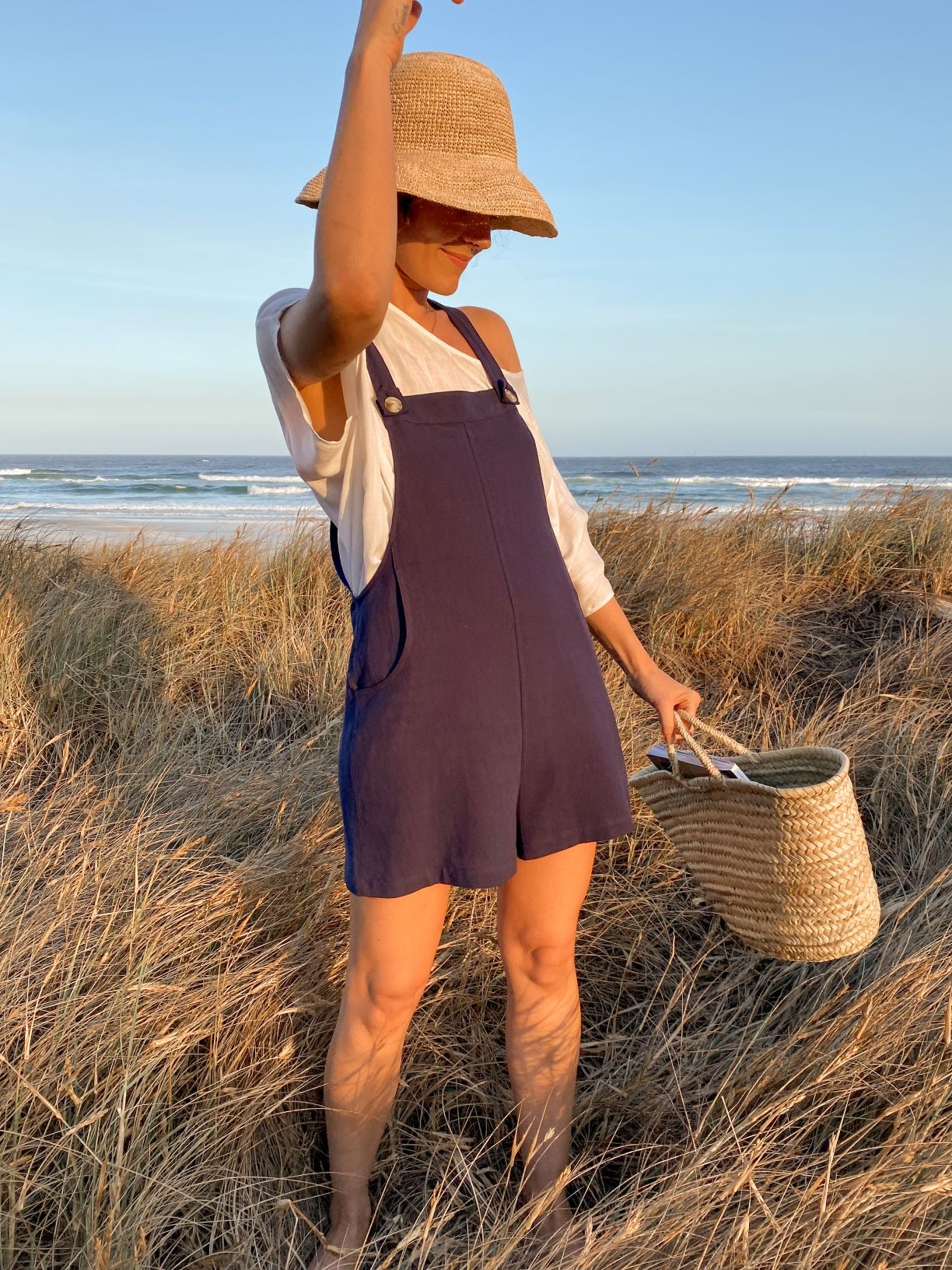 Sadie Playsuit - Navy