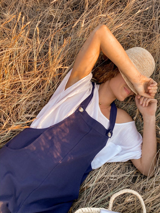 Sadie Playsuit - Navy