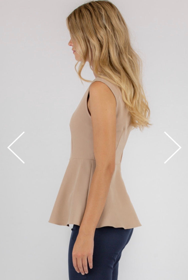 Adah Top - Taupe
