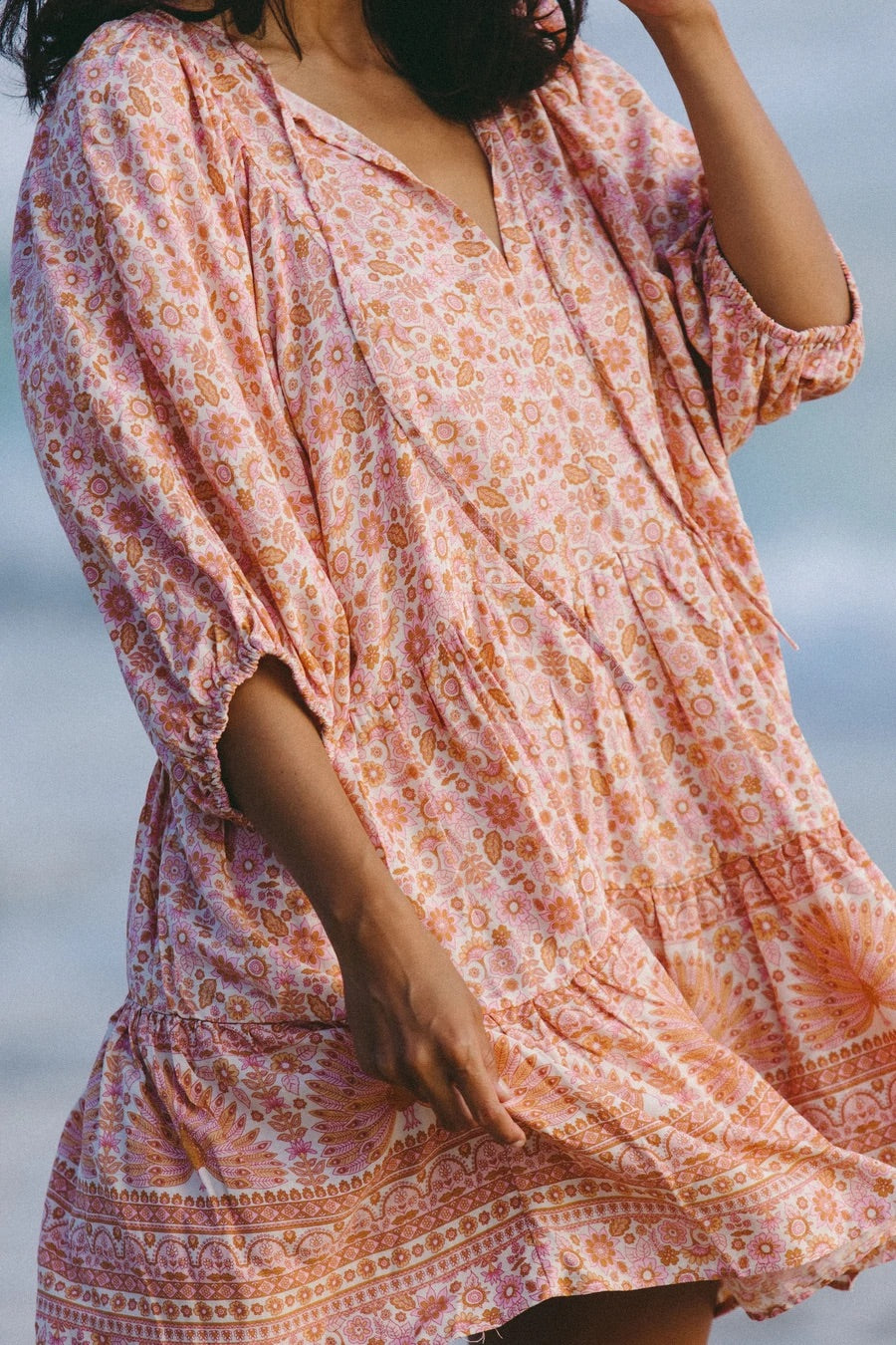 Sundance Smock Dress - Peach