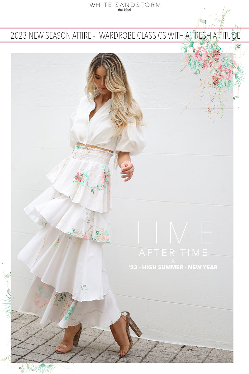 Time After Time Tiered Maxi Skirt